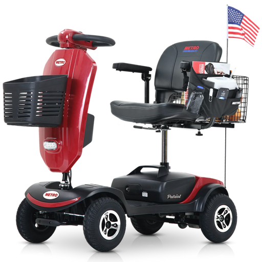 Metro Mobility Foldable 4-Wheel Electric Mobility Scooter UPGRADED PATRIOT Metro Mobility
