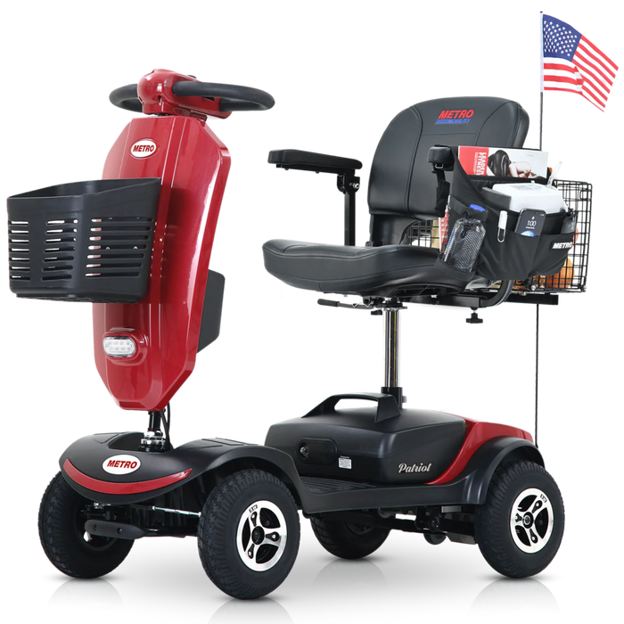 Metro Mobility Foldable 4-Wheel Electric Mobility Scooter UPGRADED PATRIOT Metro Mobility