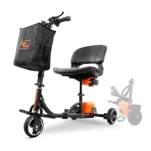 Superhandy Foldable Passport 3-Wheel Mobility Scooter - Lightweight,  + Extra Battery GUT112 Superhandy