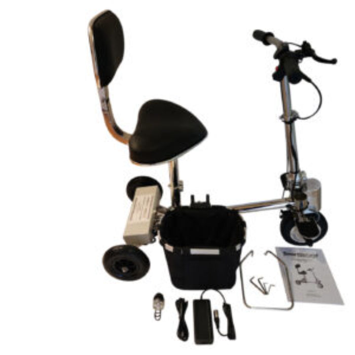 SmartScoot Lightweight Foldable Mobility Scooter | 250 lb Capacity, Up to 12-Mile Range, 7 MPH