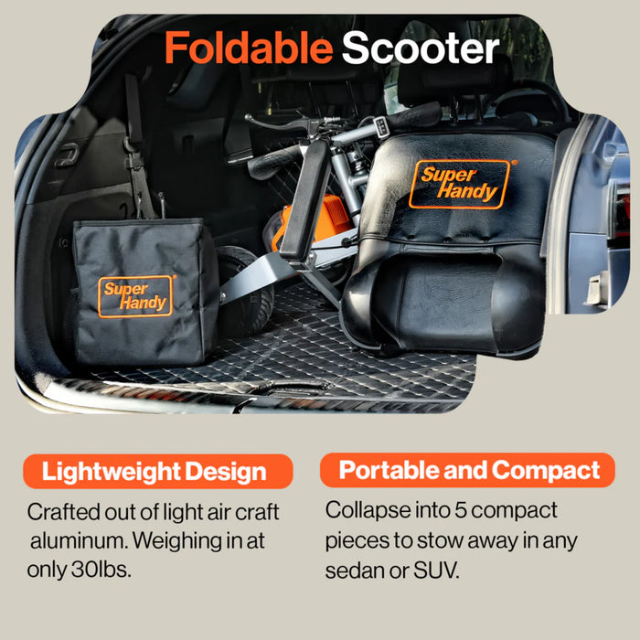 Superhandy Passport Plus Foldable 3-Wheel Mobility Scooter GUT140