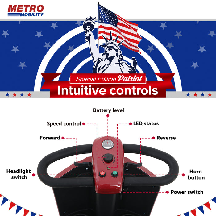 Metro Mobility Foldable 4 Whiles Electric Mobility Scooter PATRIOT