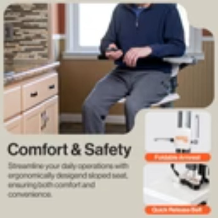 SuperHandy GoRise FS Electric Floor-to-Standing Lift, 500 lb Capacity, Dual Power | GUT168