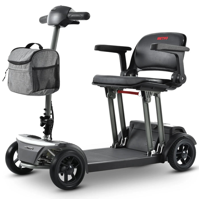 Metro Mobility AIR TRAVELLER 4-Wheel Folding Mobility Scooter | 300 lb Capacity, Up to 16-Mile Range