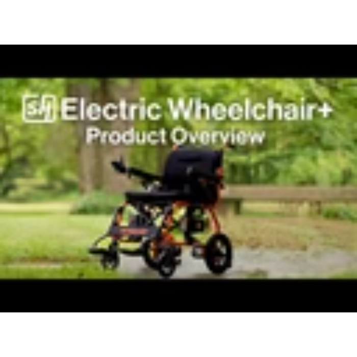 SuperHandy GoRide 2 Foldable Electric Wheelchair, 300 lb Capacity, Dual 48V Batteries | GUT166