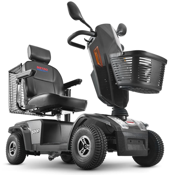 Metro Mobility S500 4-Wheel Electric Mobility Scooter | 300 lb Capacity, 16-Mile Range, 300W Motor