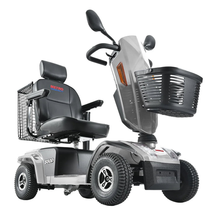 Metro Mobility S500 grey four-wheel mobility scooter