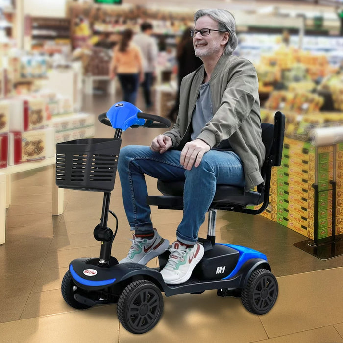 Remote control automatic folding Electric mobility scooter with Lithium ion battery for the elderly people