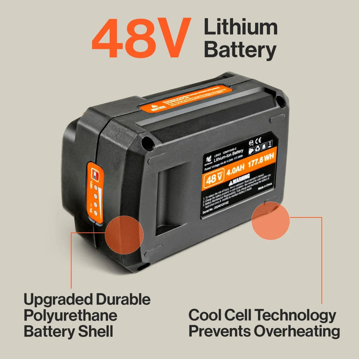 SuperHandy 48V 4Ah Lithium-Ion Battery, 177.6Wh, 2-Hour Charge | GUT138