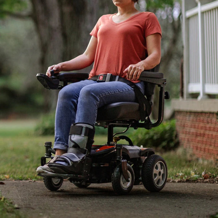 Superhandy Electric Rear-Wheel Drive Wheelchair, GoRide CRZ Powerchair- GUT172