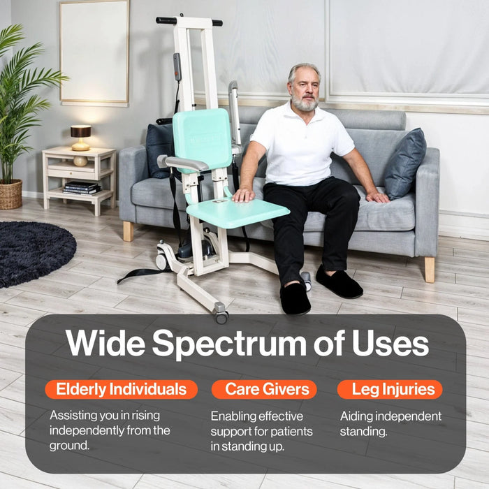 SuperHandy GoRise TX Electric Patient Transfer Lift, 500 lb Capacity, Floor-to-Stand | GUT169