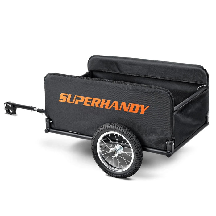 SuperHandy Foldable Scooter Cargo Trailer, 155 lb Capacity, Tool-Free Assembly | GUT157