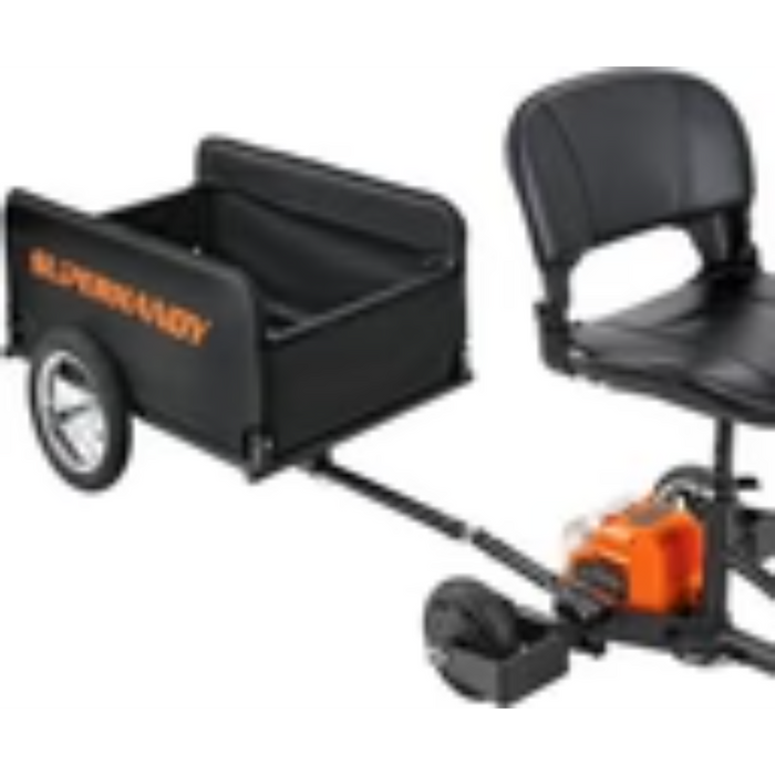 SuperHandy Foldable Scooter Cargo Trailer, 155 lb Capacity, Tool-Free Assembly | GUT157