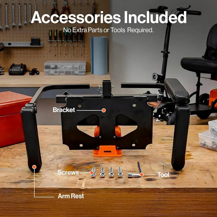 SuperHandy Adjustable Armrest Kit for Explorer GUT161 Mobility Scooter (2nd Gen)