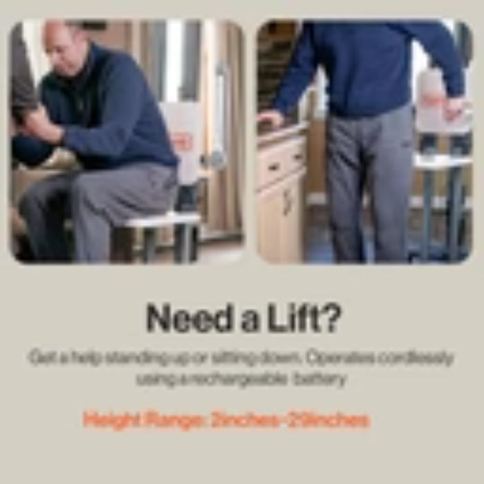 SuperHandy GoRise FS Electric Floor-to-Standing Lift, 500 lb Capacity, Dual Power | GUT168