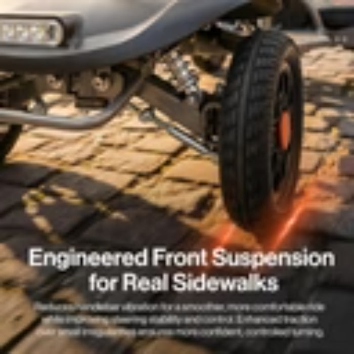 SuperHandy Passport Flex 4-Wheel Foldable Mobility Scooter, 330 lb Capacity, Lightweight Quick-Disassembly Design | GUT204