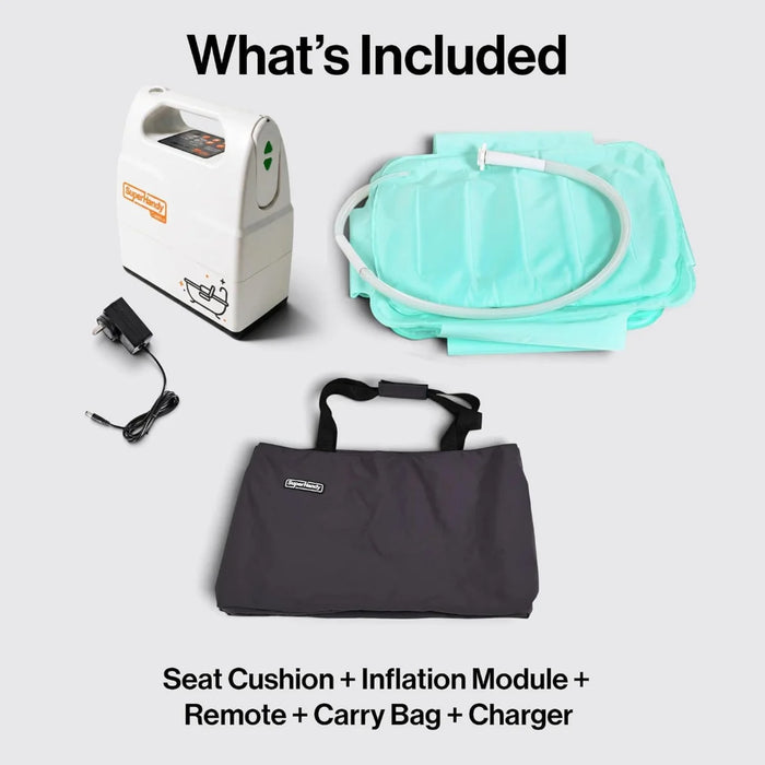 SuperHandy Portable Inflatable Bath Lift Cushion, 400 lb Capacity, 1–20" Lift Range | GUT194