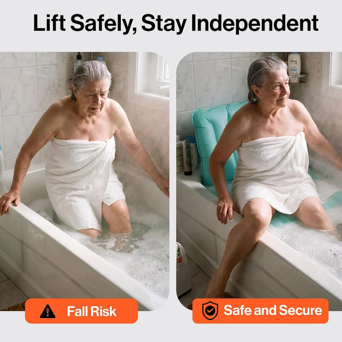 SuperHandy Portable Inflatable Bath Lift Cushion, 400 lb Capacity, 1–20" Lift Range | GUT194