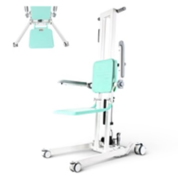 SuperHandy Electric Transfer Floor Lift, 500 lb Capacity, Adjustable Base, Dual Power | GUT201