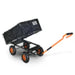 Superhandy Towable Garden Cart - Quick Dump System, 10" Tires, Connects with Tugger Scooter GUO109 Superhandy